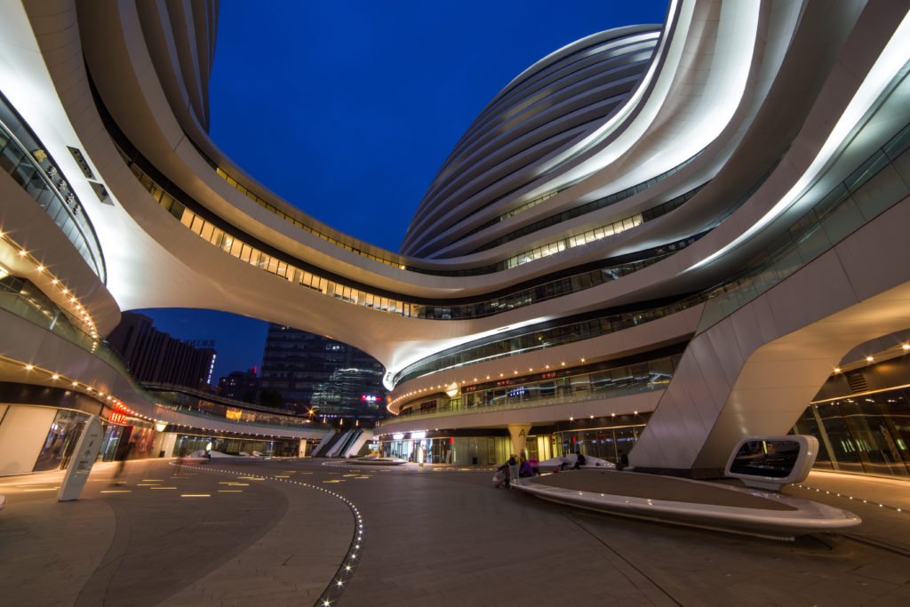 2016-11-25:China galaxy soho in Beijing which is designed by Zaha; Shutterstock ID 523094332